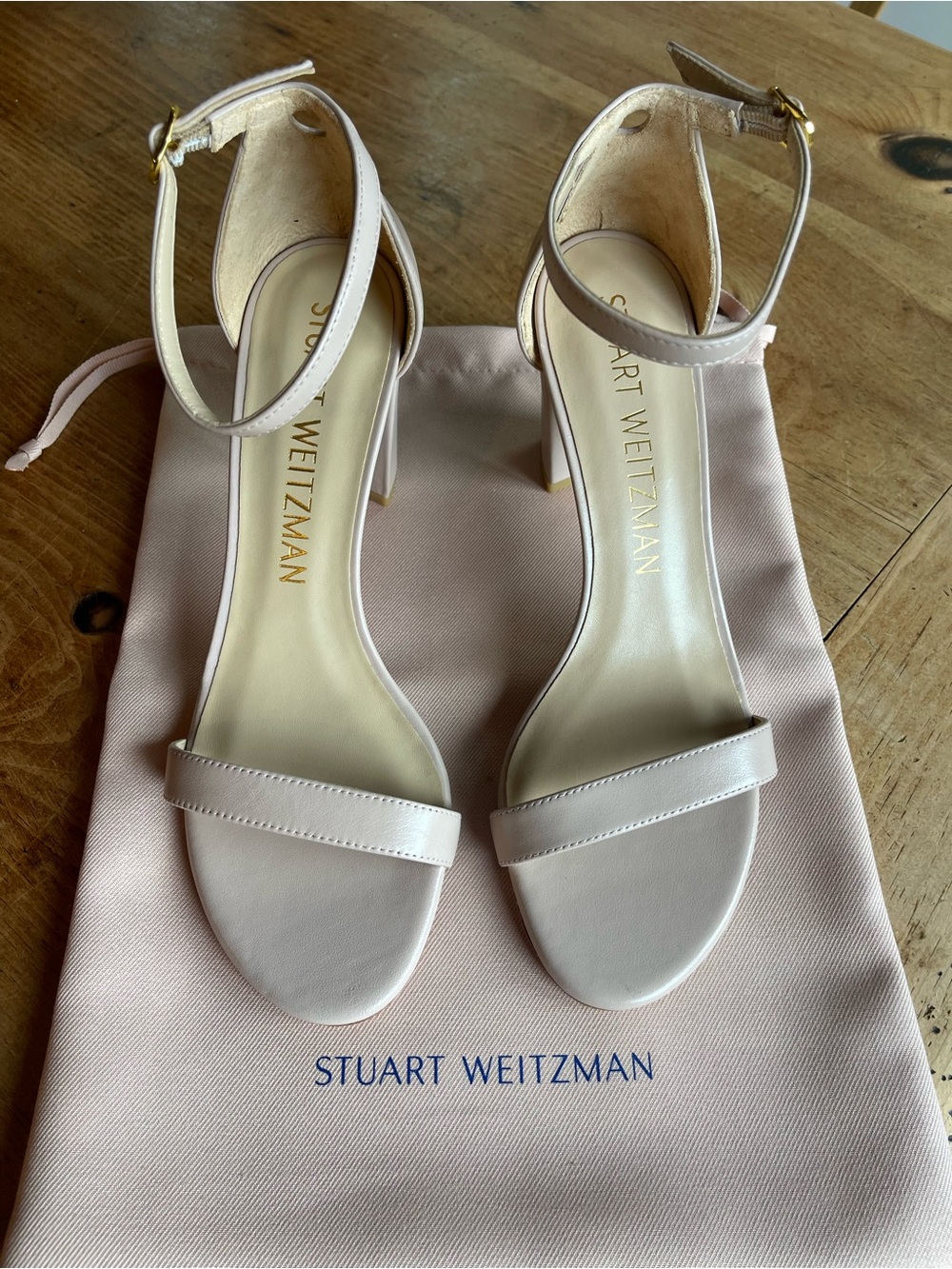 Stuart Weitzman Nudistcurve Block Heel Sandal